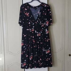 Torrid butterfly print dress